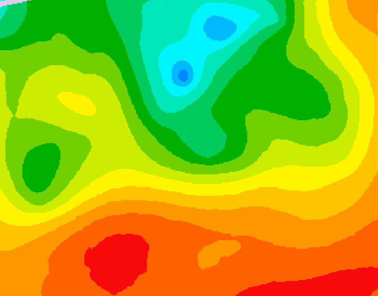 GDPS 500 millibar geopotential height 156 hour forecast chart for Canada based on 2026/07/05 1200Z data