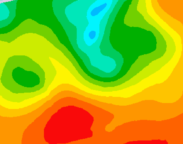 GDPS 500 millibar geopotential height 174 hour forecast chart for Canada based on 2026/07/05 1200Z data