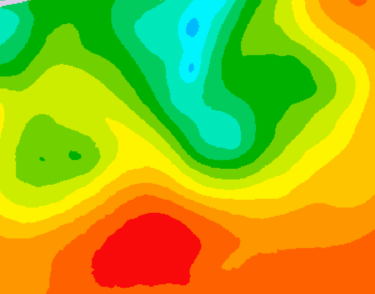 GDPS 500 millibar geopotential height 180 hour forecast chart for Canada based on 2026/07/05 1200Z data