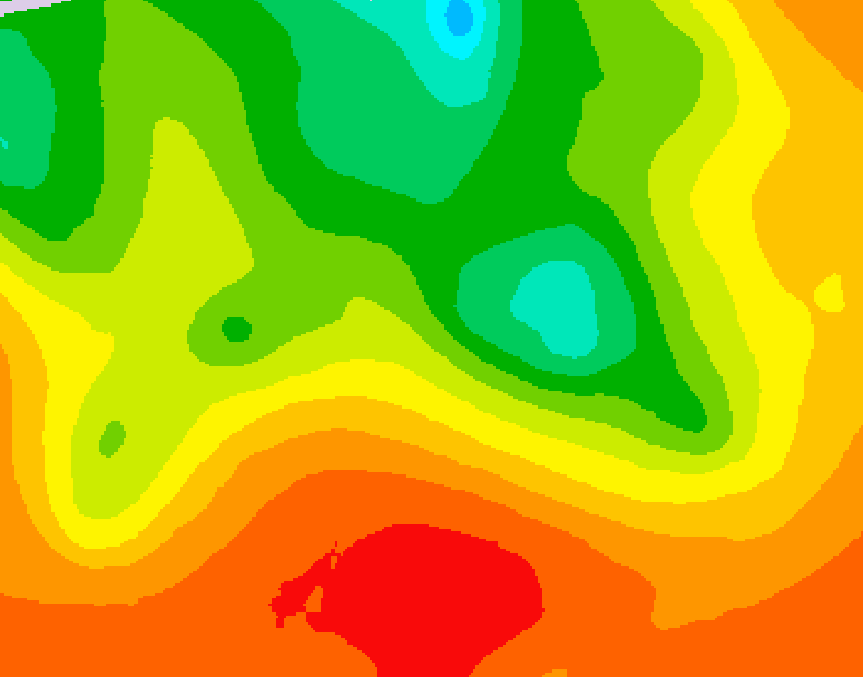 GDPS 500 millibar geopotential height 210 hour forecast chart for Canada based on 2026/07/05 1200Z data