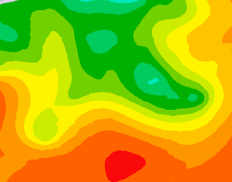 GDPS 500 millibar geopotential height 228 hour forecast chart for Canada based on 2026/07/05 1200Z data
