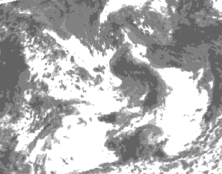 GDPS total cloud 180 hour forecast chart for Canada based on 2026/07/05 0000Z data