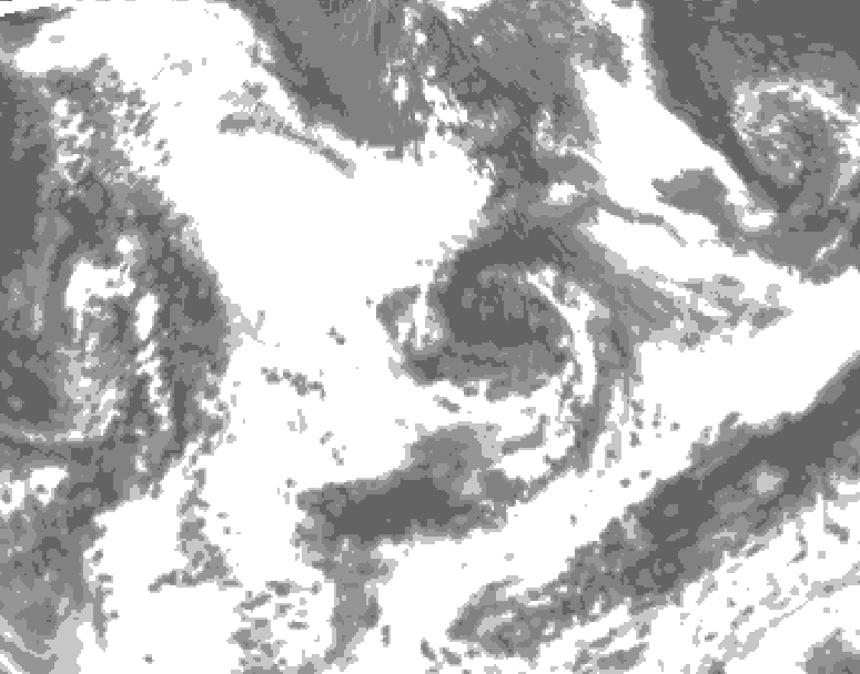 GDPS total cloud 066 hour forecast chart for Canada based on 2026/07/05 1200Z data