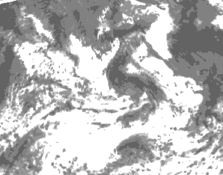 GDPS total cloud 156 hour forecast chart for Canada based on 2026/07/05 1200Z data