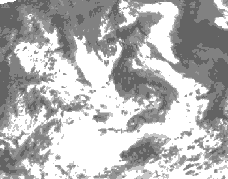 GDPS total cloud 162 hour forecast chart for Canada based on 2026/07/05 1200Z data