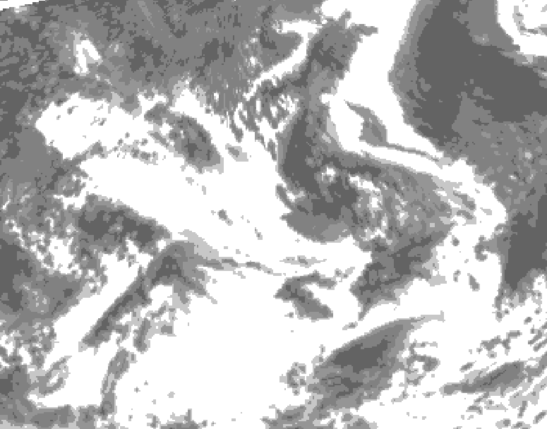 GDPS total cloud 174 hour forecast chart for Canada based on 2026/07/05 1200Z data
