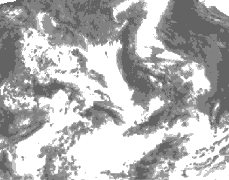 GDPS total cloud 186 hour forecast chart for Canada based on 2026/07/05 1200Z data