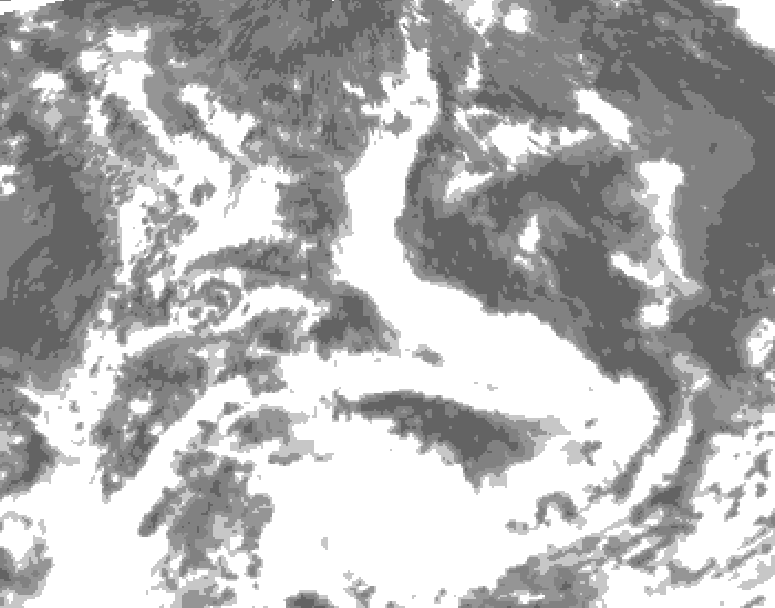 GDPS total cloud 210 hour forecast chart for Canada based on 2026/07/05 1200Z data
