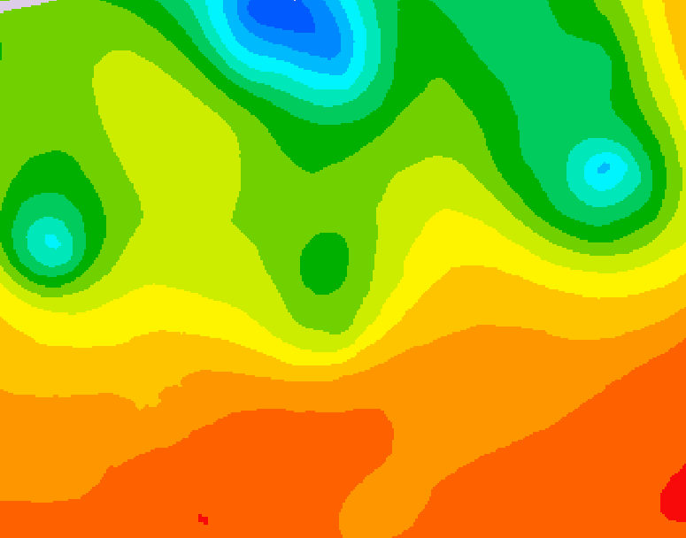 GDPS 500 millibar geopotential height 024 hour forecast chart for Canada based on 2026/07/06 0000Z data