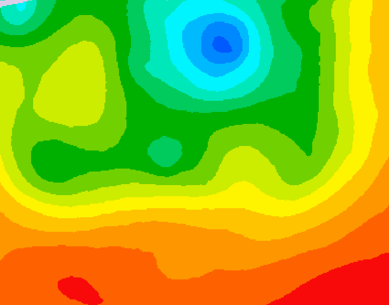 GDPS 500 millibar geopotential height 120 hour forecast chart for Canada based on 2026/07/06 0000Z data