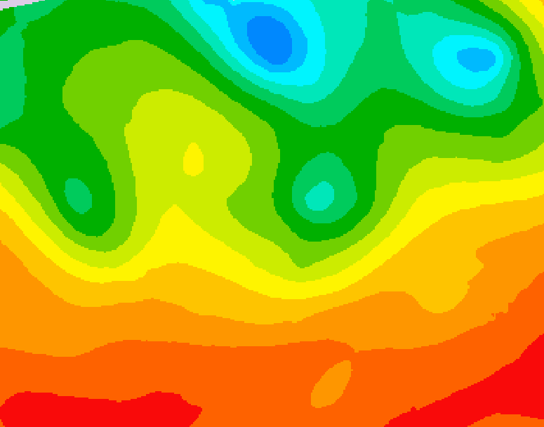 GDPS 500 millibar geopotential height 048 hour forecast chart for Canada based on 2026/07/06 1200Z data