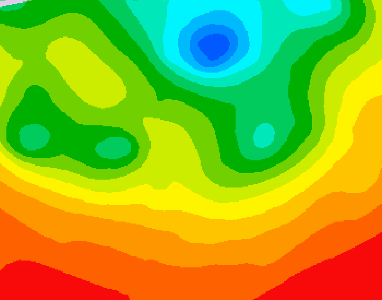 GDPS 500 millibar geopotential height 078 hour forecast chart for Canada based on 2026/07/06 1200Z data