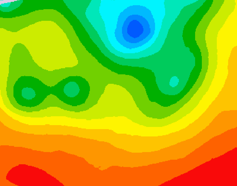 GDPS 500 millibar geopotential height 090 hour forecast chart for Canada based on 2026/07/06 1200Z data