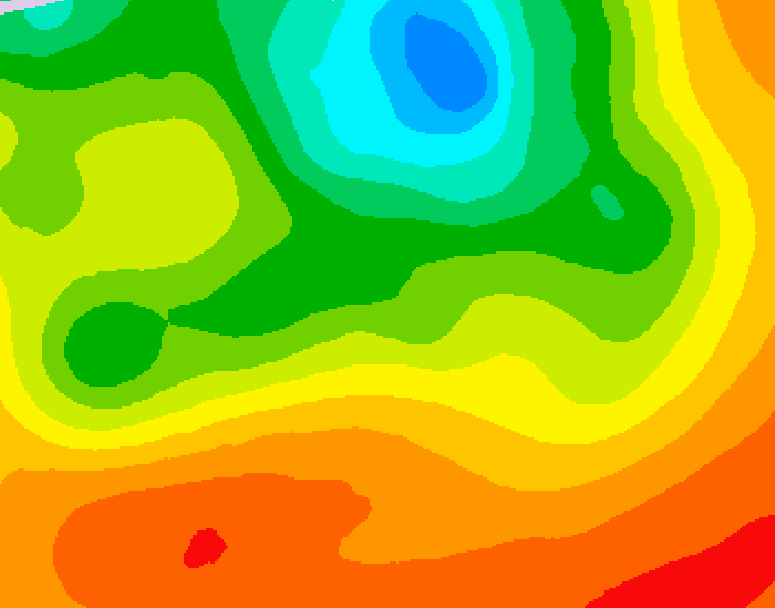 GDPS 500 millibar geopotential height 120 hour forecast chart for Canada based on 2026/07/06 1200Z data