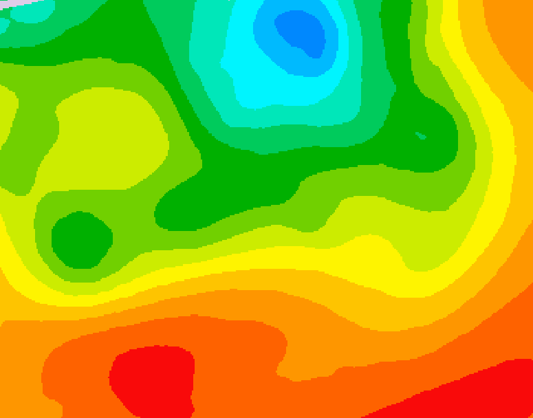 GDPS 500 millibar geopotential height 126 hour forecast chart for Canada based on 2026/07/06 1200Z data