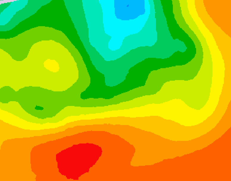 GDPS 500 millibar geopotential height 138 hour forecast chart for Canada based on 2026/07/06 1200Z data
