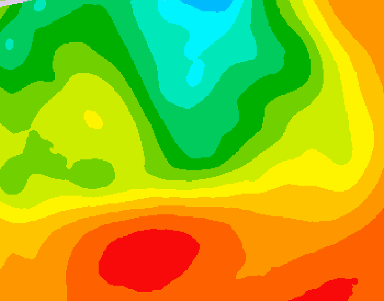 GDPS 500 millibar geopotential height 150 hour forecast chart for Canada based on 2026/07/06 1200Z data