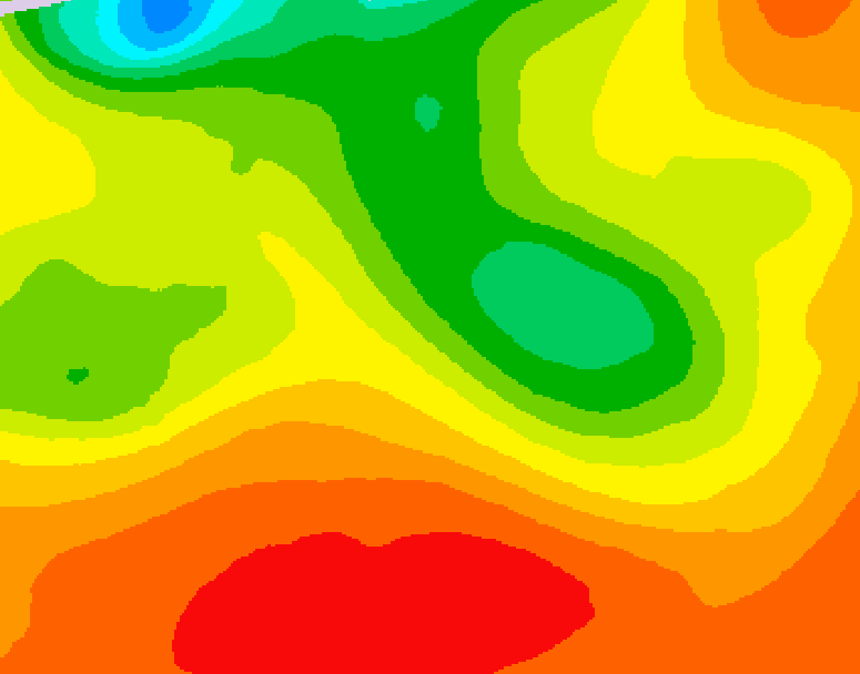 GDPS 500 millibar geopotential height 198 hour forecast chart for Canada based on 2026/07/06 1200Z data