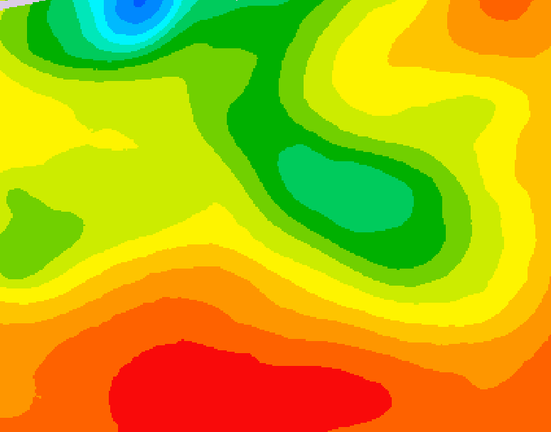 GDPS 500 millibar geopotential height 210 hour forecast chart for Canada based on 2026/07/06 1200Z data