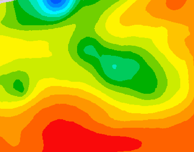 GDPS 500 millibar geopotential height 222 hour forecast chart for Canada based on 2026/07/06 1200Z data