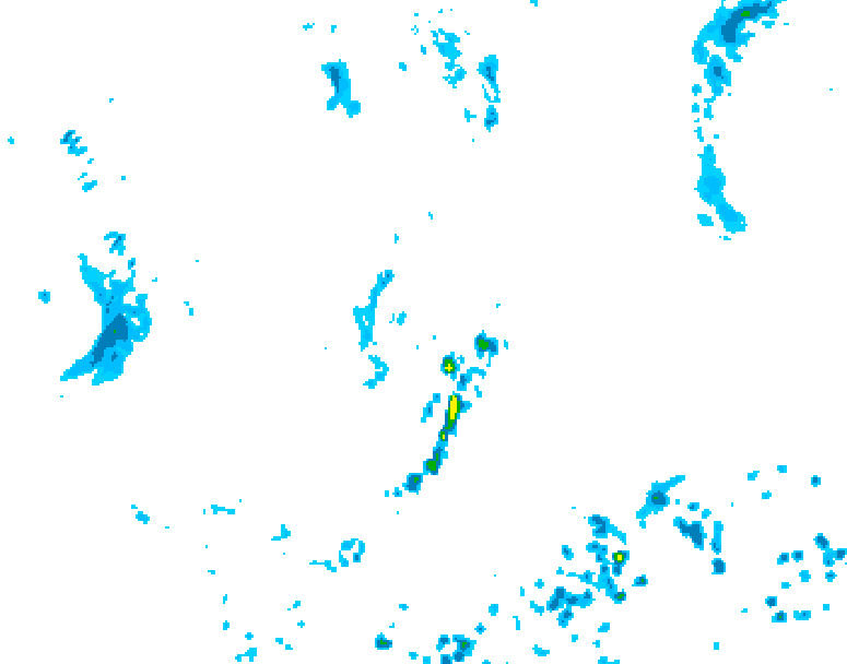 GDPS precipitation 024 hour forecast chart for Canada based on 2026/07/06 0000Z data