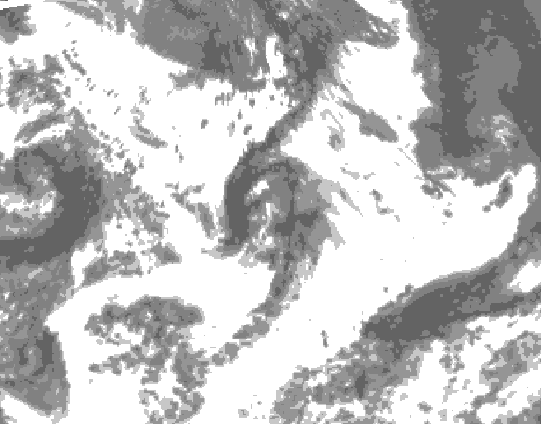 GDPS total cloud 024 hour forecast chart for Canada based on 2026/07/06 0000Z data