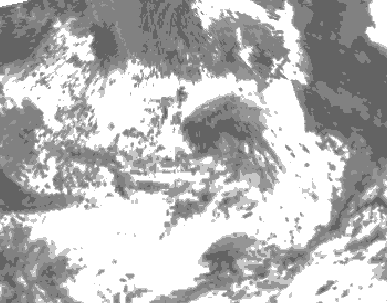 GDPS total cloud 144 hour forecast chart for Canada based on 2026/07/06 0000Z data