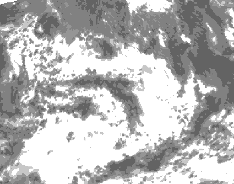 GDPS total cloud 114 hour forecast chart for Canada based on 2026/07/06 1200Z data