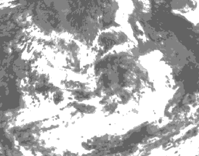 GDPS total cloud 144 hour forecast chart for Canada based on 2026/07/06 1200Z data