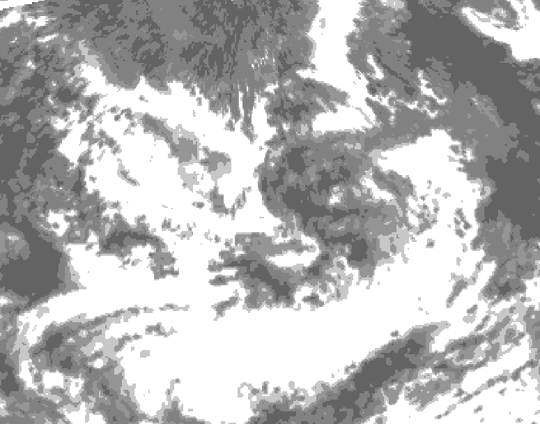 GDPS total cloud 150 hour forecast chart for Canada based on 2026/07/06 1200Z data