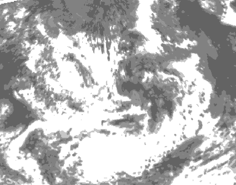 GDPS total cloud 156 hour forecast chart for Canada based on 2026/07/06 1200Z data