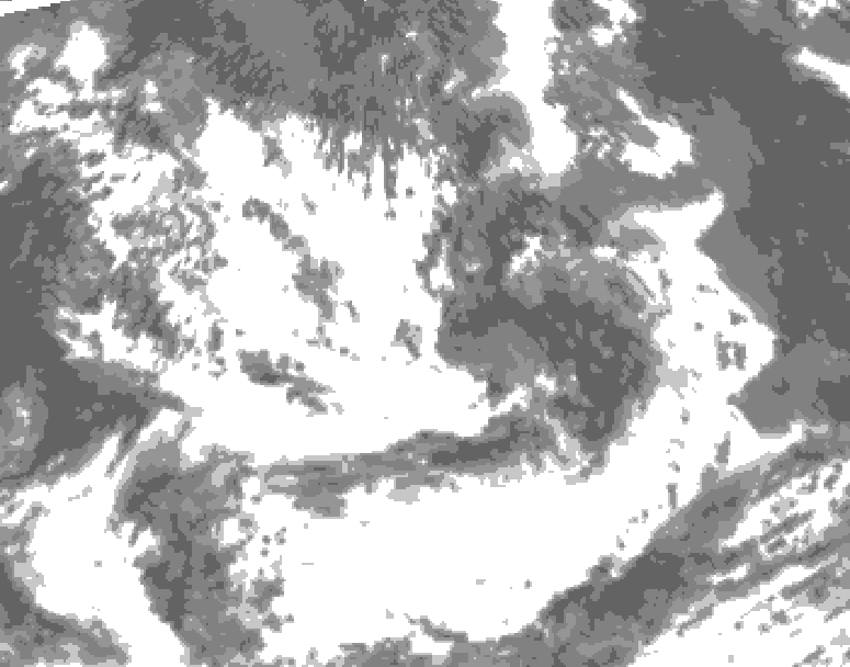 GDPS total cloud 162 hour forecast chart for Canada based on 2026/07/06 1200Z data
