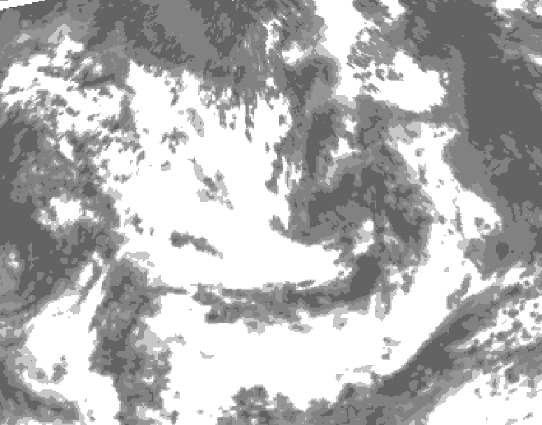 GDPS total cloud 168 hour forecast chart for Canada based on 2026/07/06 1200Z data