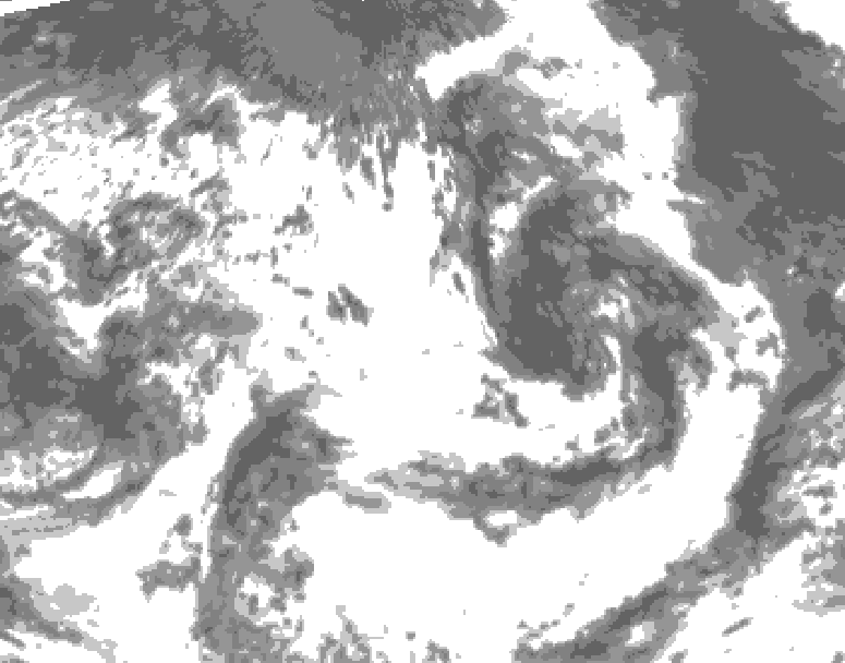 GDPS total cloud 180 hour forecast chart for Canada based on 2026/07/06 1200Z data