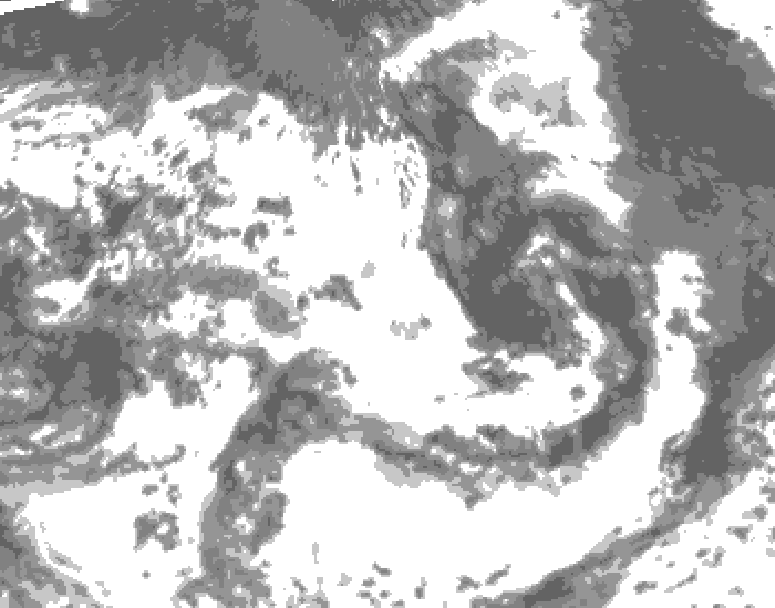 GDPS total cloud 186 hour forecast chart for Canada based on 2026/07/06 1200Z data