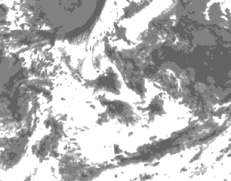 GDPS total cloud 234 hour forecast chart for Canada based on 2026/07/06 1200Z data