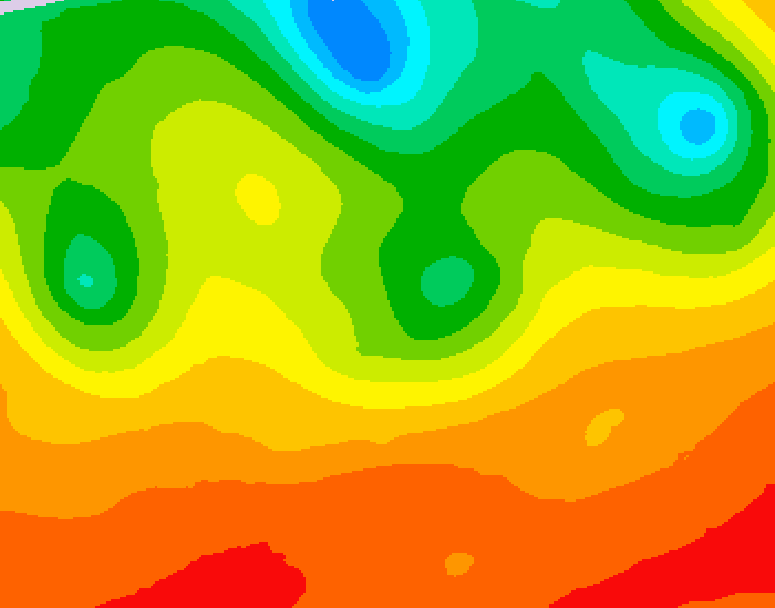 GDPS 500 millibar geopotential height 024 hour forecast chart for Canada based on 2026/07/07 0000Z data