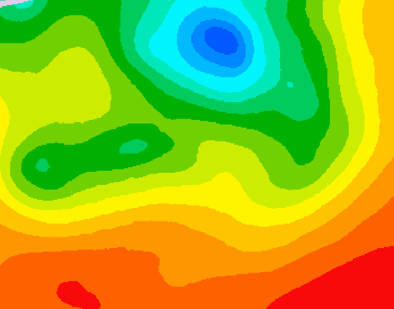 GDPS 500 millibar geopotential height 096 hour forecast chart for Canada based on 2026/07/07 0000Z data