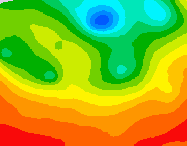 GDPS 500 millibar geopotential height 042 hour forecast chart for Canada based on 2026/07/07 1200Z data
