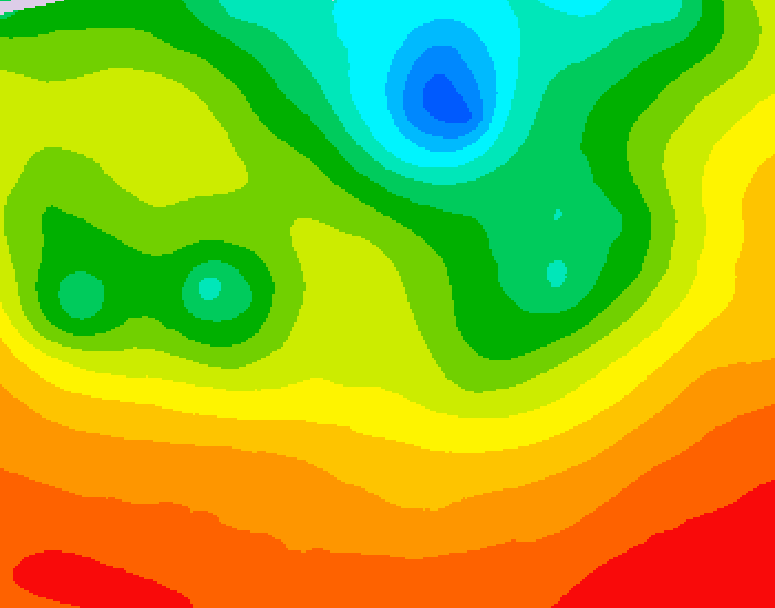 GDPS 500 millibar geopotential height 060 hour forecast chart for Canada based on 2026/07/07 1200Z data