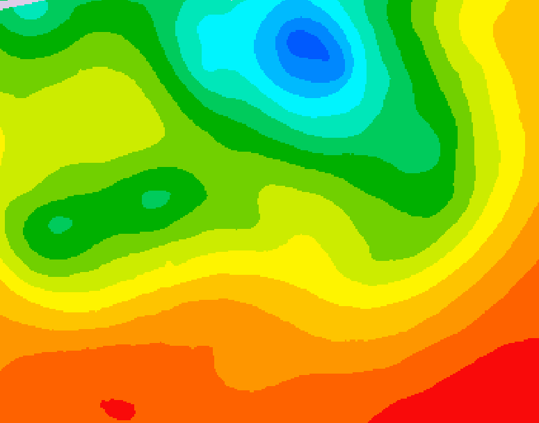 GDPS 500 millibar geopotential height 084 hour forecast chart for Canada based on 2026/07/07 1200Z data