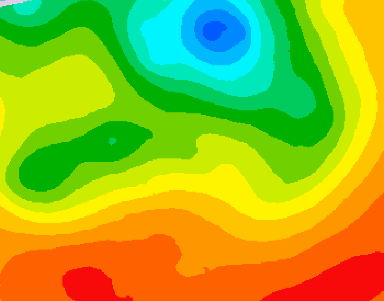 GDPS 500 millibar geopotential height 090 hour forecast chart for Canada based on 2026/07/07 1200Z data