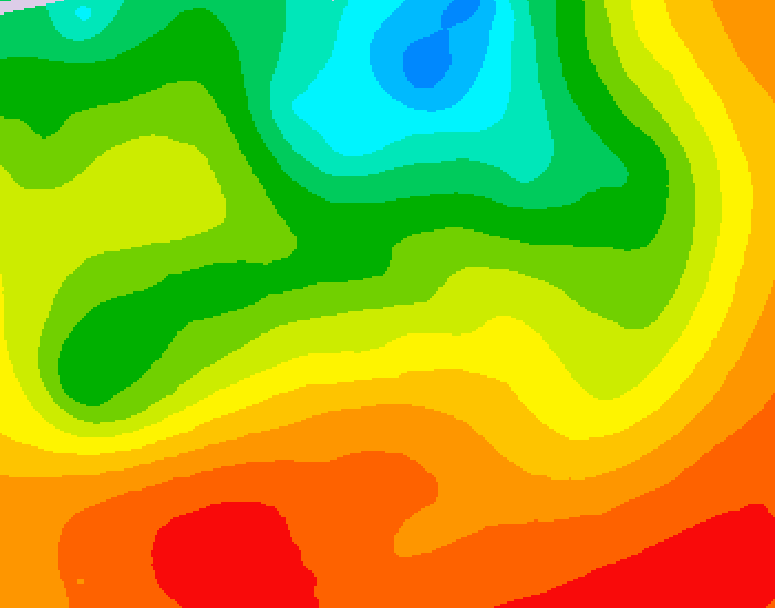 GDPS 500 millibar geopotential height 102 hour forecast chart for Canada based on 2026/07/07 1200Z data
