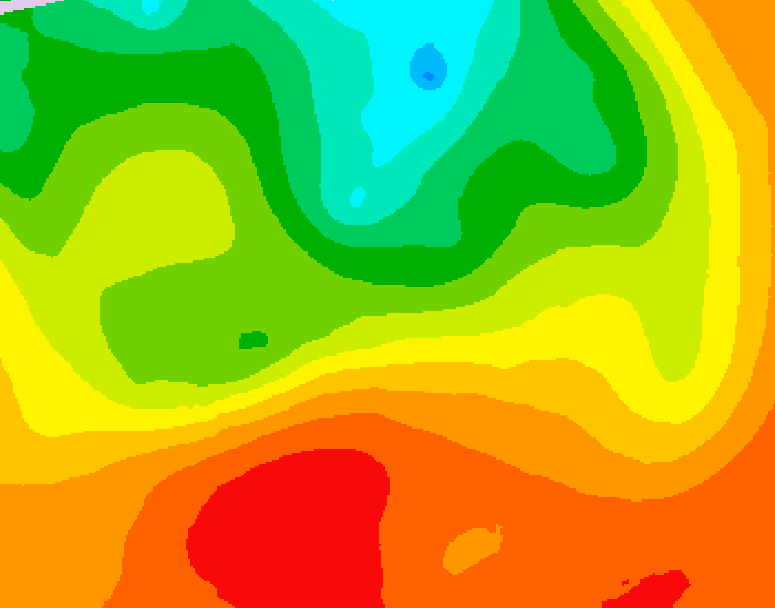 GDPS 500 millibar geopotential height 126 hour forecast chart for Canada based on 2026/07/07 1200Z data