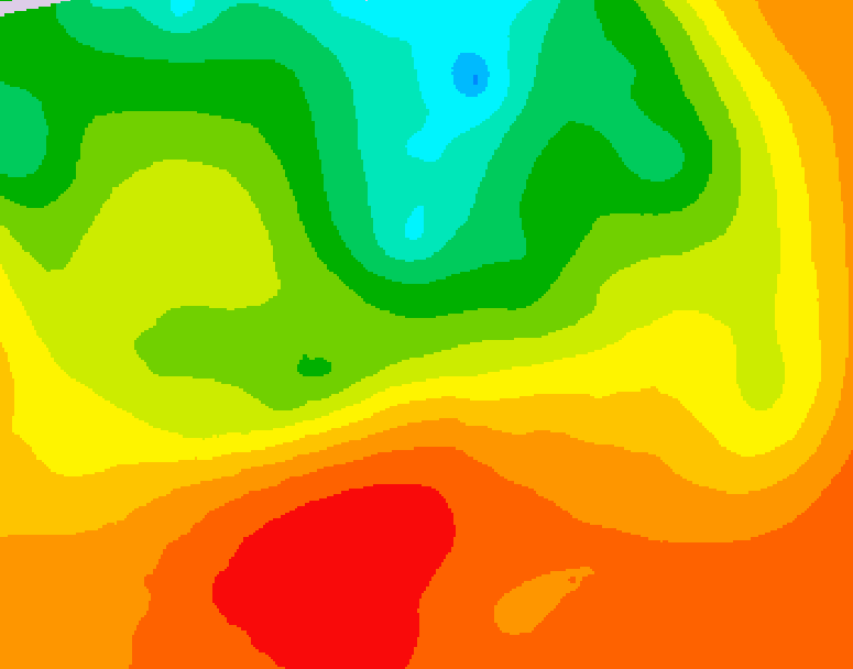 GDPS 500 millibar geopotential height 132 hour forecast chart for Canada based on 2026/07/07 1200Z data