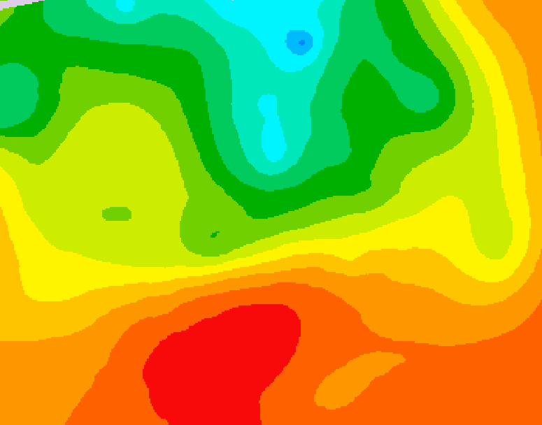 GDPS 500 millibar geopotential height 138 hour forecast chart for Canada based on 2026/07/07 1200Z data