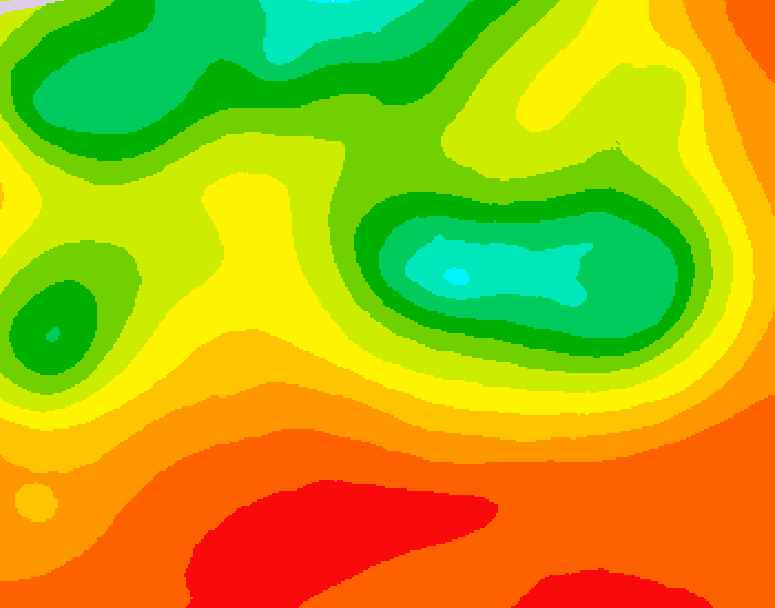 GDPS 500 millibar geopotential height 198 hour forecast chart for Canada based on 2026/07/07 1200Z data