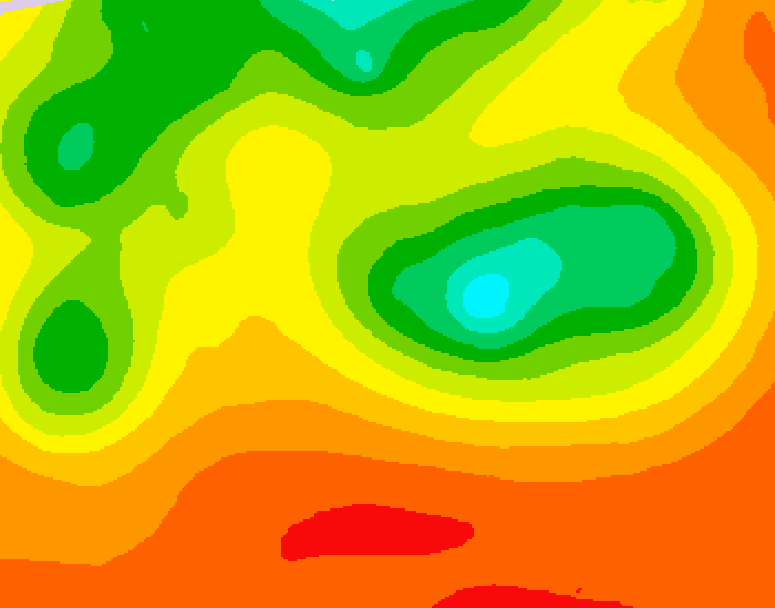 GDPS 500 millibar geopotential height 216 hour forecast chart for Canada based on 2026/07/07 1200Z data