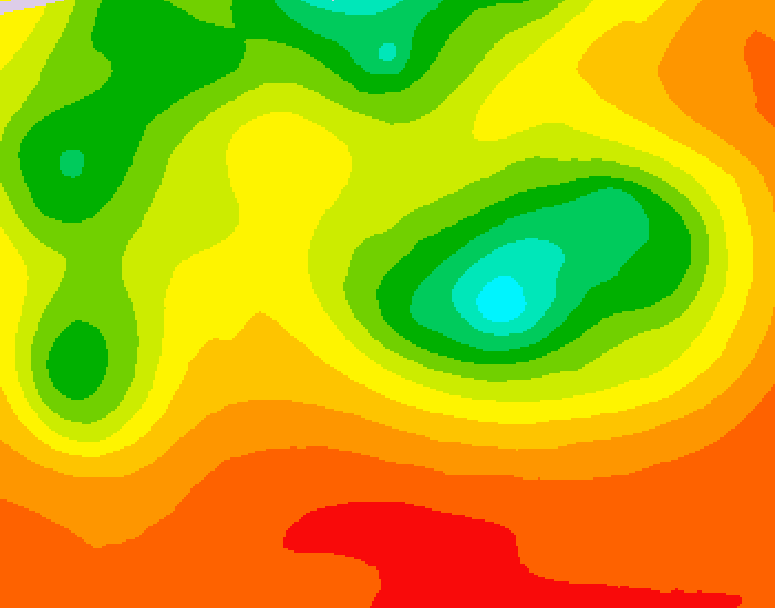 GDPS 500 millibar geopotential height 222 hour forecast chart for Canada based on 2026/07/07 1200Z data