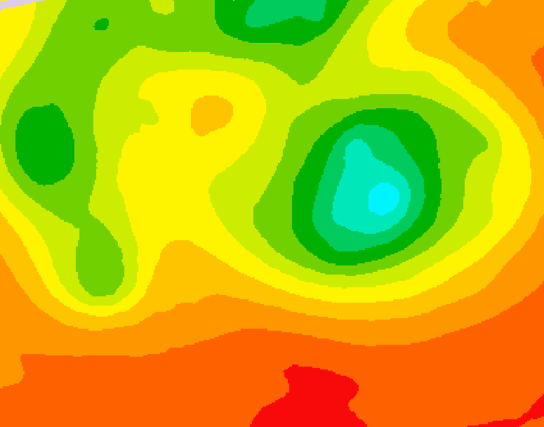 GDPS 500 millibar geopotential height 240 hour forecast chart for Canada based on 2026/07/07 1200Z data